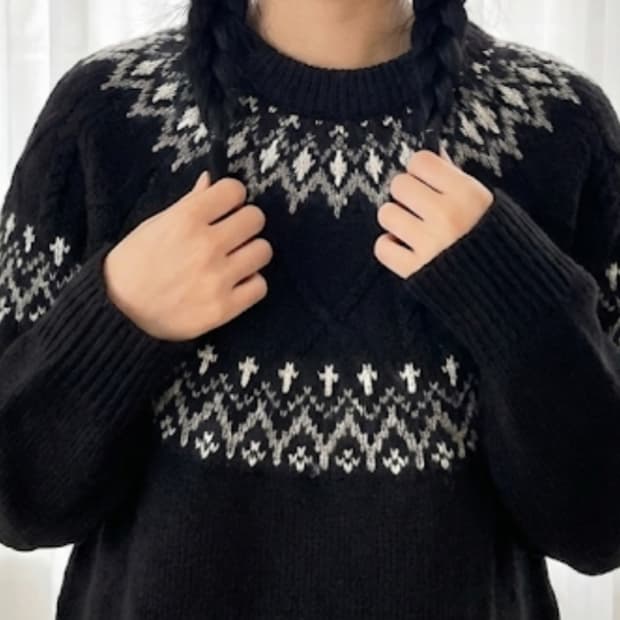 모리걸 노르딕 니트