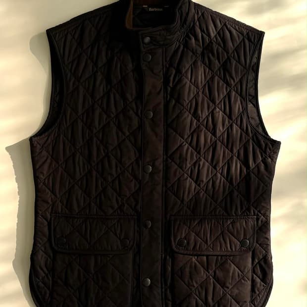 [L] 바버 퀄팅 패딩 베스트