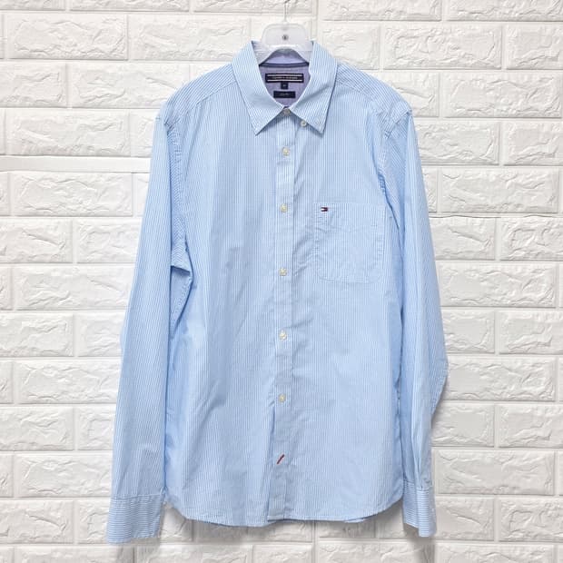 택포) 타미힐피거 스트라이프 셔츠 M