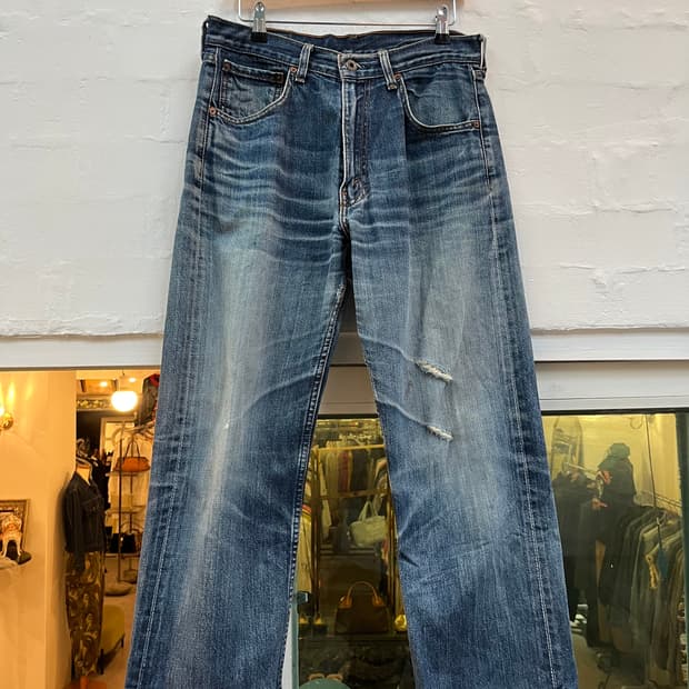 Levis 503 워싱 데미지 데님 팬츠 32/36