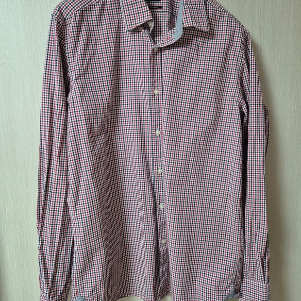 BOSS 휴고보스 체크 긴팔 셔츠 남방 라지 남성