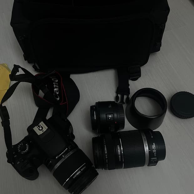 캐논 EOS 550D DSLR 바디 + 렌즈3 + 가방