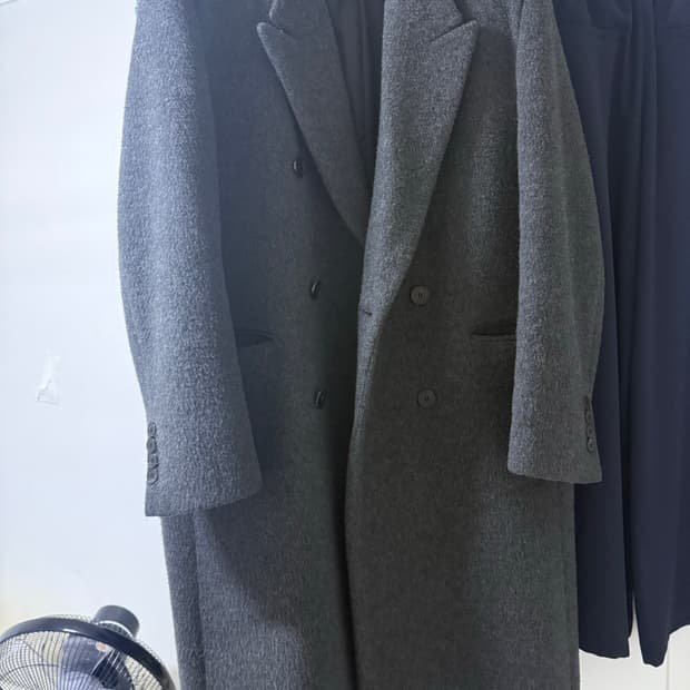 인사일런스 밍크 더블코트 차콜