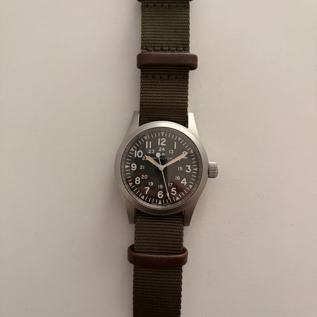 최저가)) 해밀턴 카키필드 메카니컬 38mm