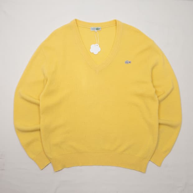 70s 라코스테 브이넥 스웨터 [Made in France]