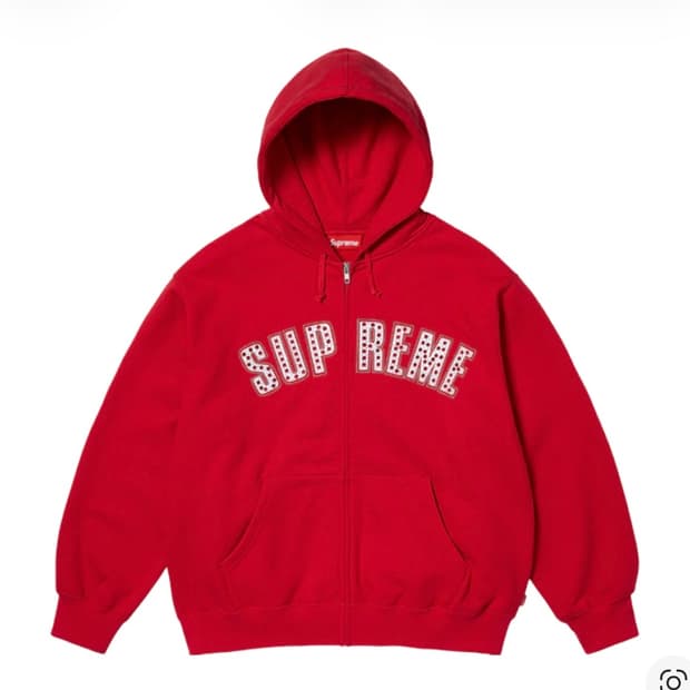 슈프림 후드집업 비비 사이먼 스웨트셔츠 레드 - 25SS Sup
