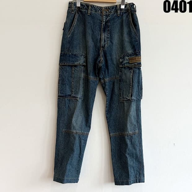 폴로 진스 컴퍼니 데님 카고 팬츠 78-94 0401