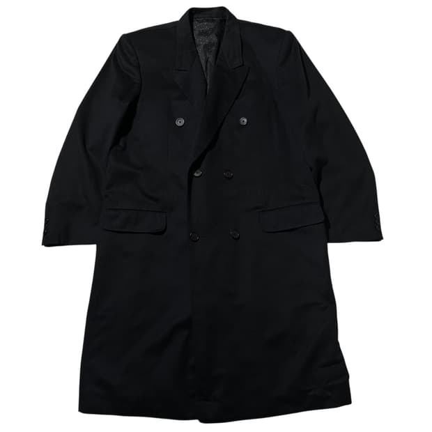 지방시 캐시미어 100% 더블 코트 블랙