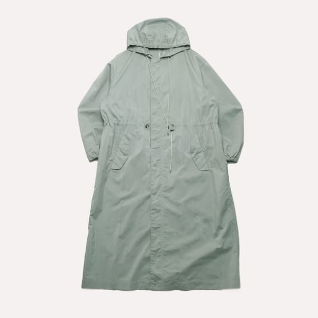 light finx poly hood coat