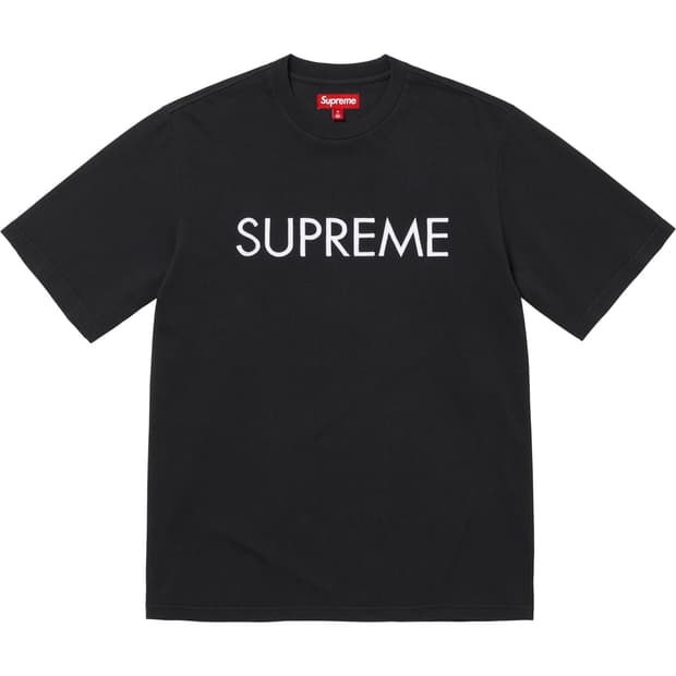 슈프림 캐피탈 숏슬리브 탑 블랙 - 25SS L