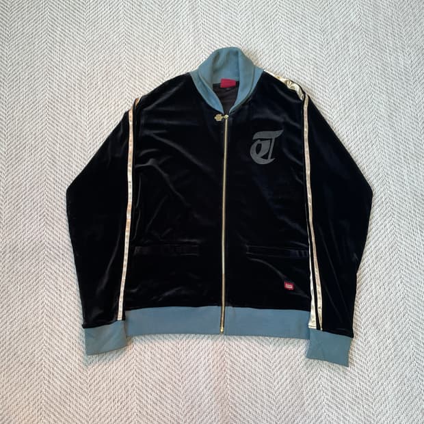 오니츠카타이거 벨벳 벨루어 트랙자켓 