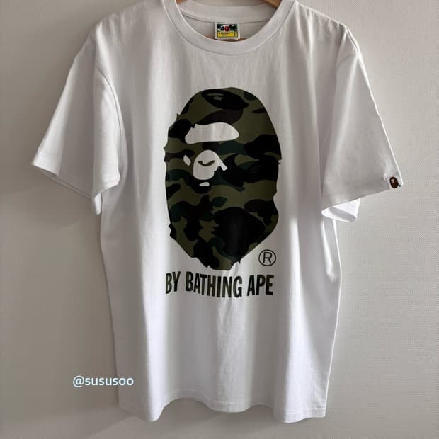 BAPE 1st 카모 By Bathing Ape 베이프 티셔츠 (L)