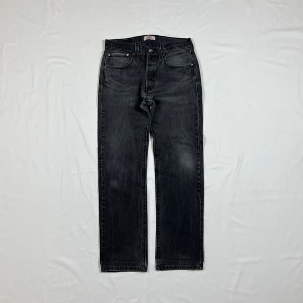 리바이스 levis 501 블랙 데님 청바지