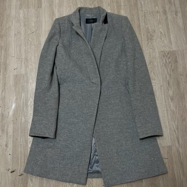 LINE 라인 여성 모직 캐시미어 싱글 코트 85-90-160