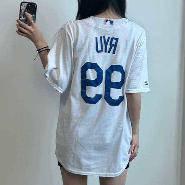 마제스틱 LA다저스 류현진 홈 유니폼