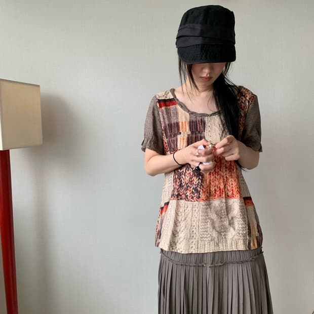 japan vintage wrinkle cap