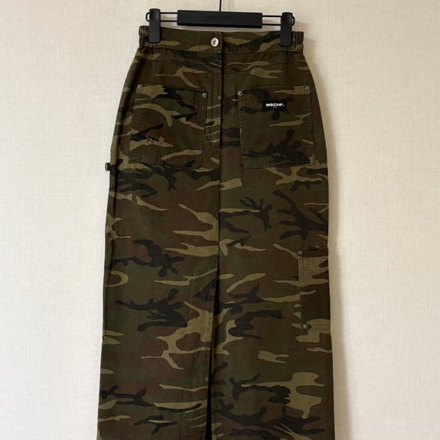 미스치프 카모 롱스커트