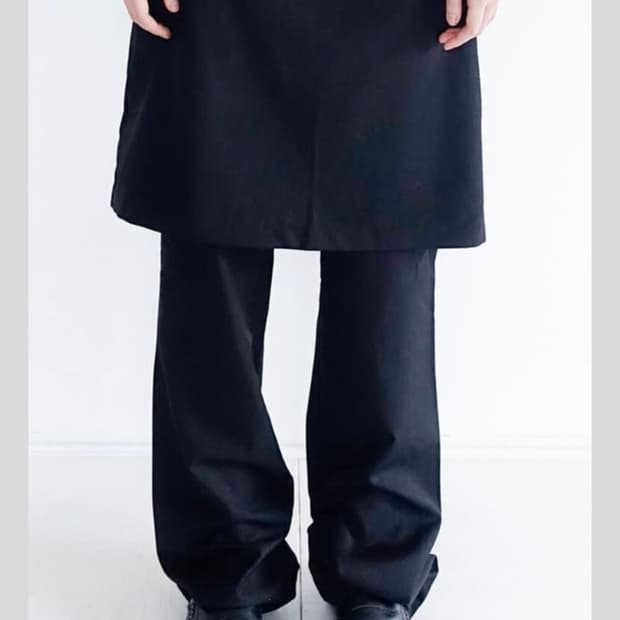 샵페어리 skirt pants black