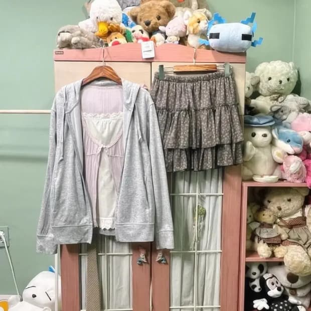 카모메산장 빈티지 소녀 모리 코디 세트