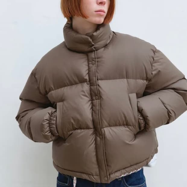 엔조블루스 숏 패딩 자켓 (Brown)