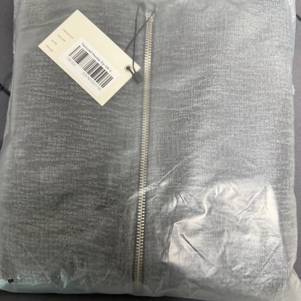 모노프리베 텍스쳐 후드집업 그레이-2