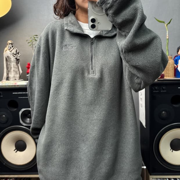 노스페이스 플리스반집업