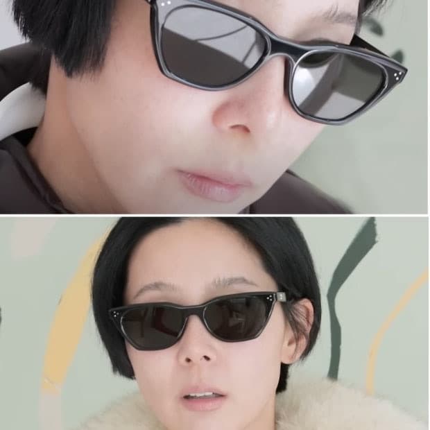 김나영 착용) 젠틀몬스터 쿠키 선글라스 블랙