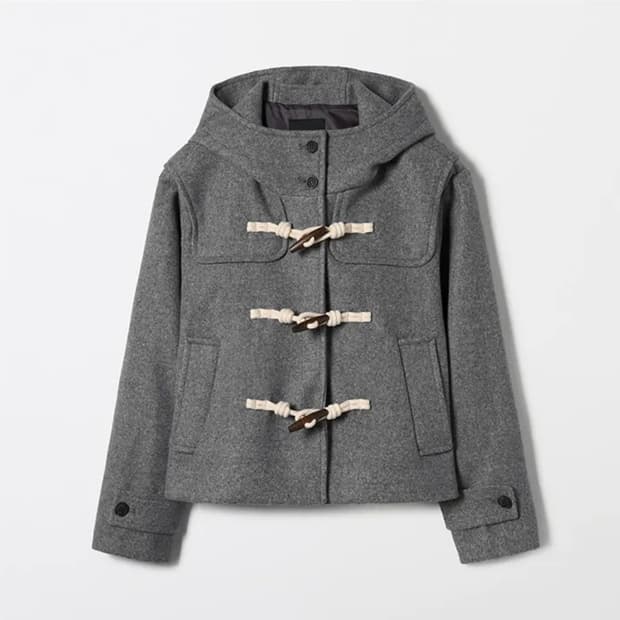 스파오 더플코트 그레이 떡볶이 코트 s