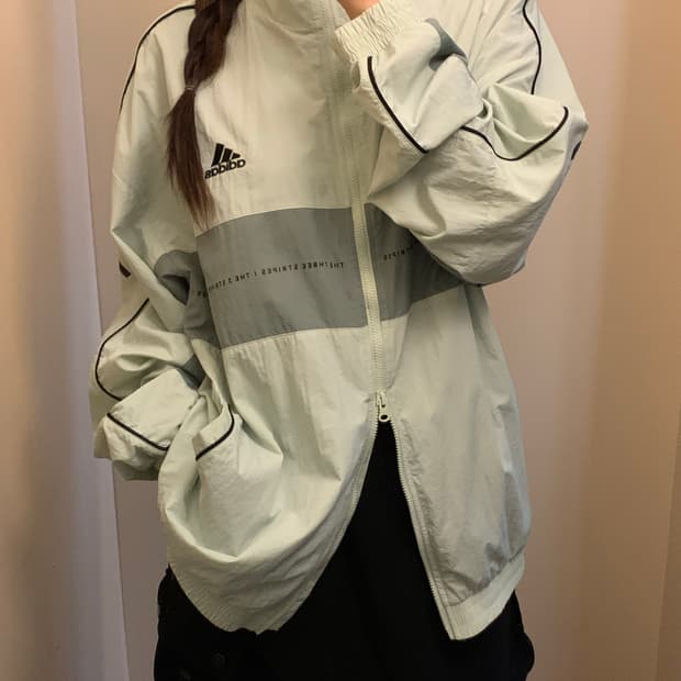 아디다스 바람막이 민트 