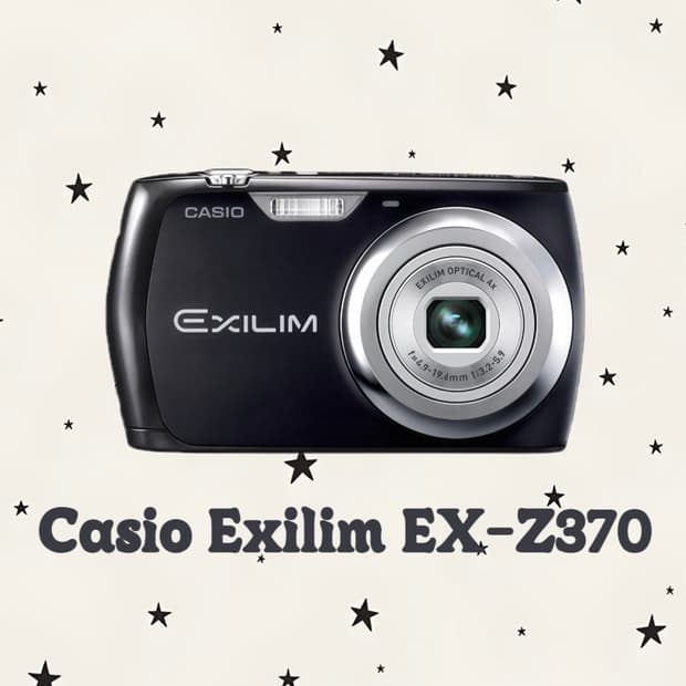 [S급!/작례O] 카시오 엑슬림 EX-Z370 블랙 빈티지 디지털 카메라