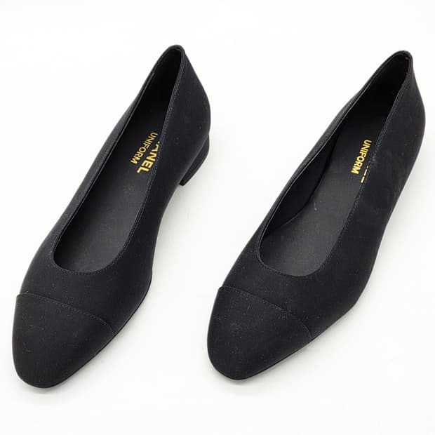  샤넬 유니폼 발레리나 플랫 슈즈 블랙 (37 1/2, 38) 