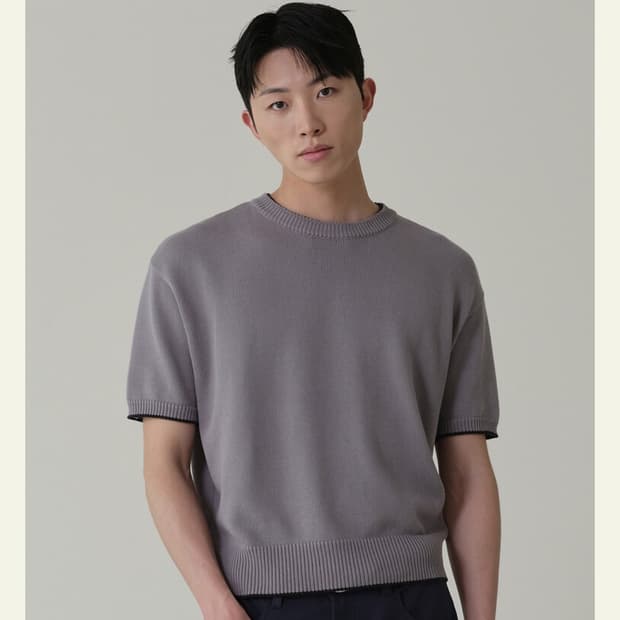 웨이비니스 드리프트 반팔 니트