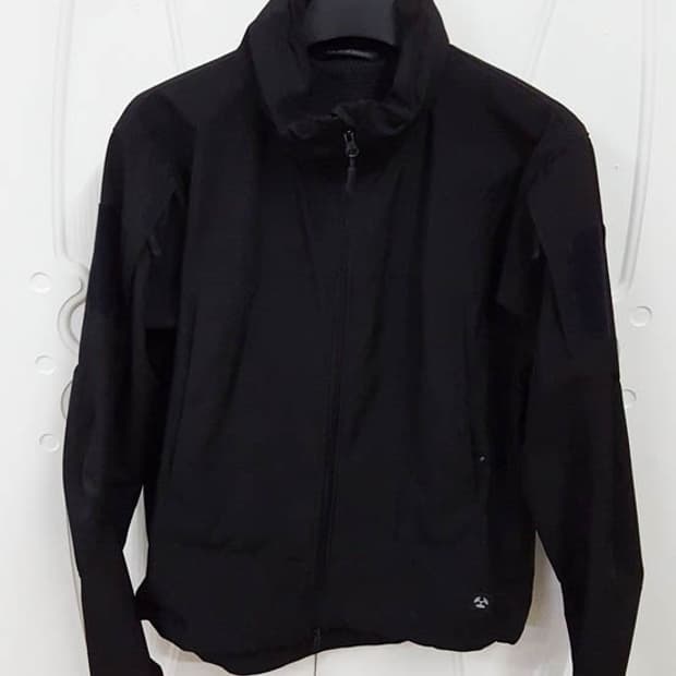 남성 택티컬 바람막이 자켓 블랙 100