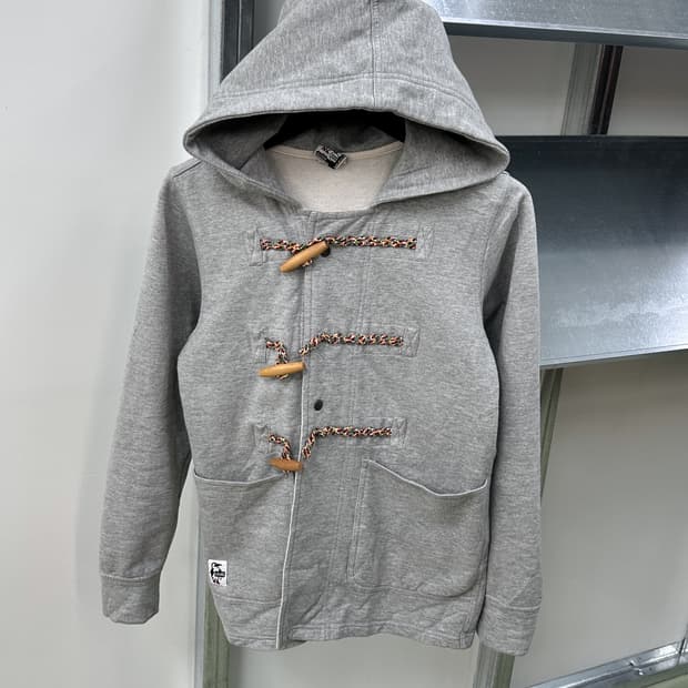 gray rainbow duffle hd cardigan