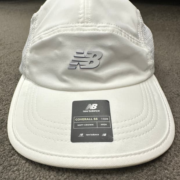뉴발란스 COVERALL 66 화이트 러닝 모자
