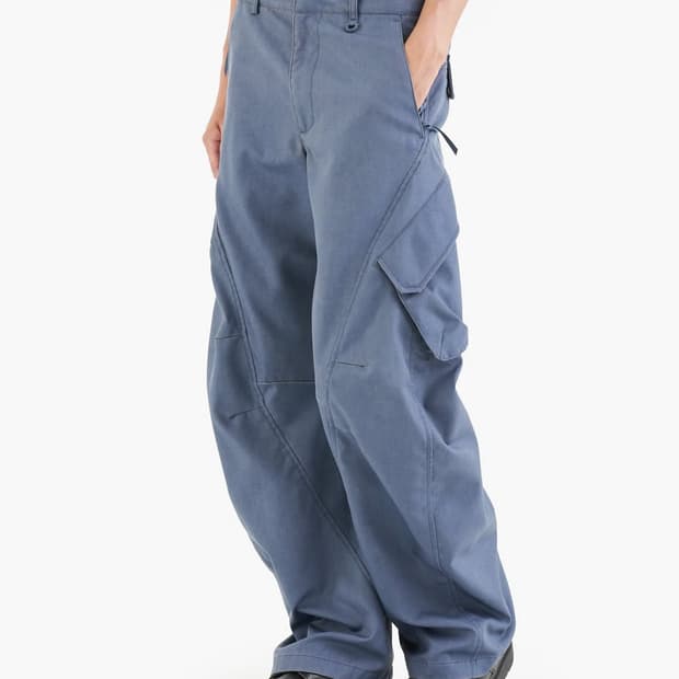 지용킴 코롱 아웃포켓 3D 팬츠 - 블루