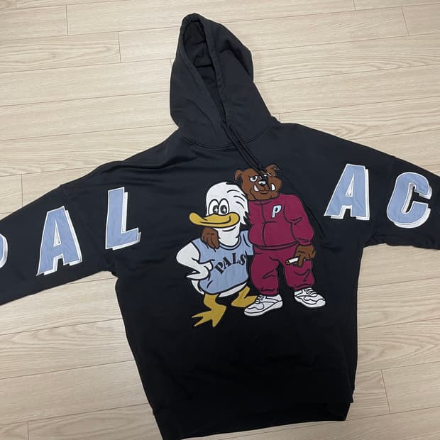 팔라스 Dog and Duck Drop Shoulder 후드 블랙 XL