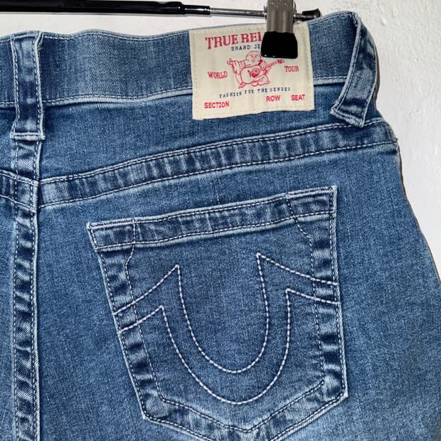 [32]true religion 트루릴리전 데님 숏팬츠