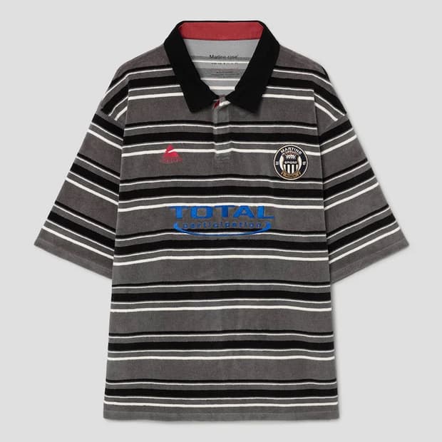 [S,M]마틴로즈 26ss 스트라이프 폴로 티