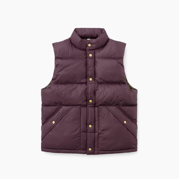 [L] 카키스 스노우필드 다운 베스트 버건디