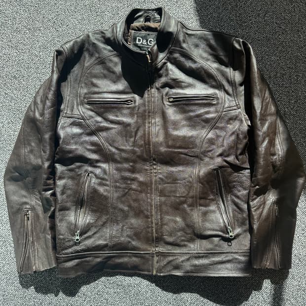 돌체앤가바나 레더 자켓