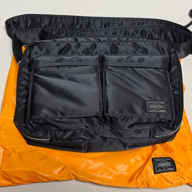 포터 올 뉴 탱커 슬링백 집 블랙