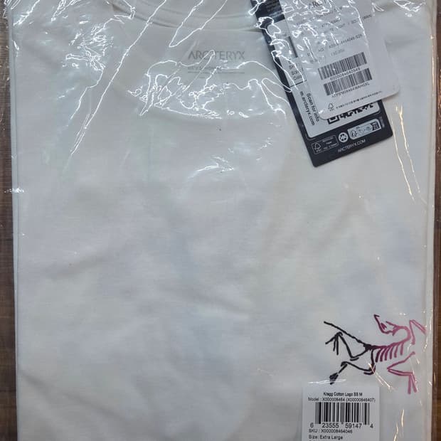 아크테릭스 빅로고 반팔티 화이트XL(새상품/정품)