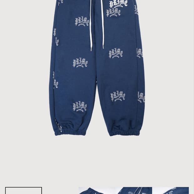 [프라임멤버스] Jacquard Wide Joggers light Blu