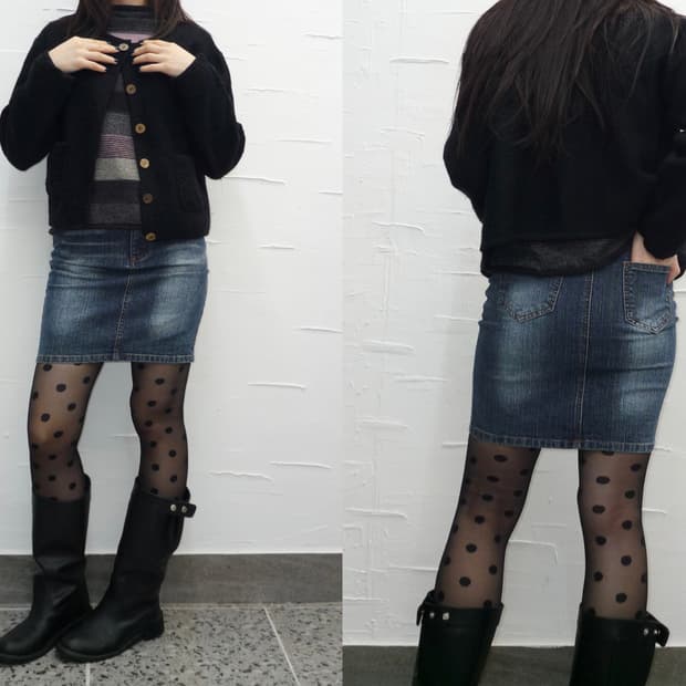black pocket detail cardigan