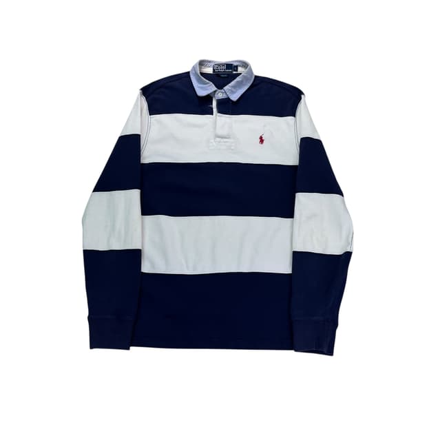 100 폴로랄프로렌 스트라이프 럭비티 