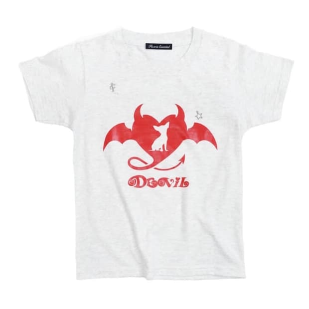 샵페어리 24ss 데빌 티셔츠 그레이