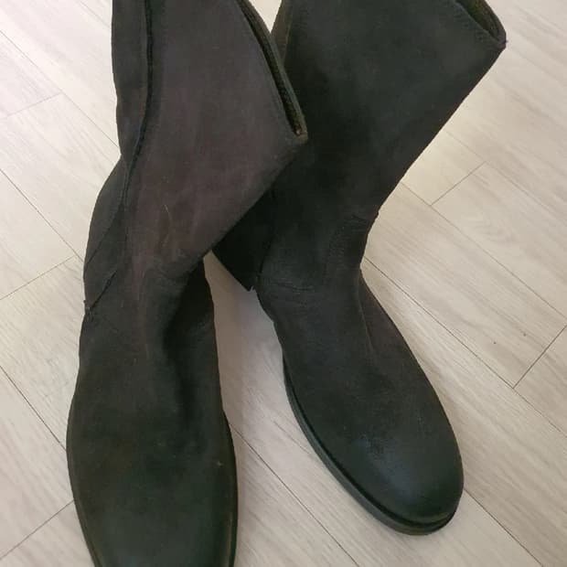 [스웨이드/부츠] 뉴텍 앵클부츠 / 다크브라운