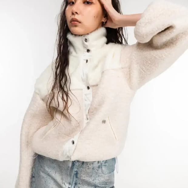 김미더영 플리스 퍼 점퍼 G_FUR FLEECE JUMPER