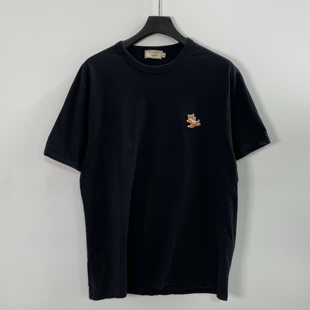 메종키츠네 칠렉스 블랙 반팔티 (on.1638)